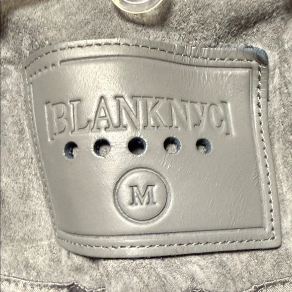 Blank NYC Ash Gray Leather Jacket - Picture 2 of 7